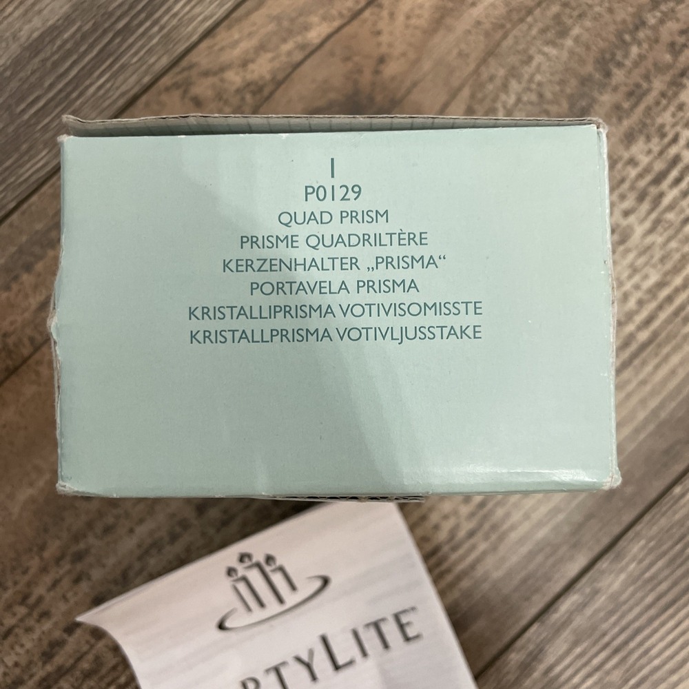 PartyLite P0129 Quad Prism glass candle holder RETIRED - Picture 5 of 5